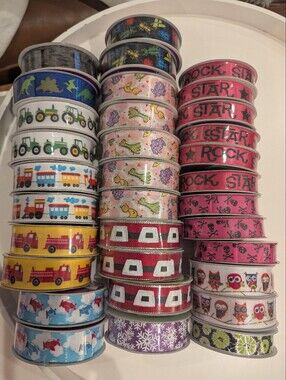 Ribbon 33 Rolls Craft Ribbon, Art Ribbon, Satin Ribbon, Craft Design Ribbon